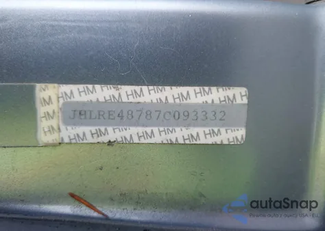 2007 Honda Cr-V Ex-L z USA, uszkodzony, nr VIN JHLRE48787C093332